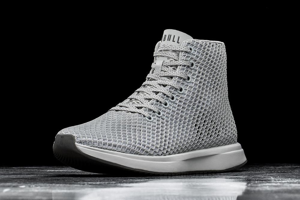 NOBULL High-Top Arctic Mesh Uzun Spor Ayakkabı Erkek - Gri - Turkiye (VLK-293684)